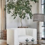 Nate Berkus Instagram - I think chairs are the most sculptural furniture in a room…..which one is your favorite? ⁣ 1. Stacked plywood impression chair by Julian Mayor⁣ 2. Boucle club chair, “vintage” Nate and Jeremiah for @livingspaces ⁣ 3. Vintage Barcelona in original leather and chrome
