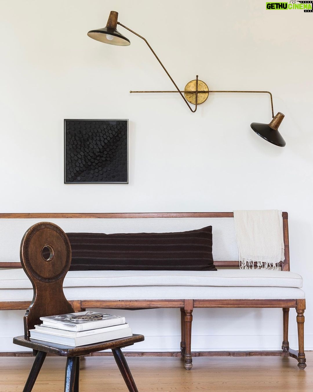 Nate Berkus Instagram - Two takes on decorative antique benches #interiordesign