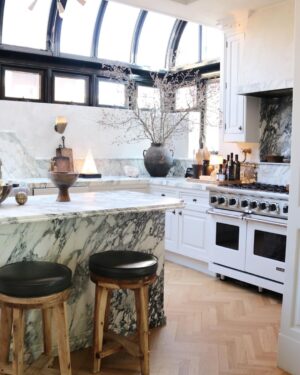 Nate Berkus Instagram - I don’t always get to show you all the process of my design projects, but it’s one of my favorite parts. The unique detail about this kitchen renovation? It was @jeremiahbrent and my second time around reimagining the space.