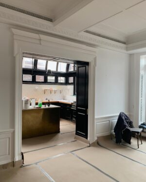 Nate Berkus Instagram - I don’t always get to show you all the process of my design projects, but it’s one of my favorite parts. The unique detail about this kitchen renovation? It was @jeremiahbrent and my second time around reimagining the space.