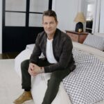 Nate Berkus Instagram - I have always loved an all-white bed, but creating my @natehome collection has made me consider color and pattern in a new way, 2 printed elements and the rest neutral feels interesting and layered. Shop the full collection at the link in my bio or in stories.