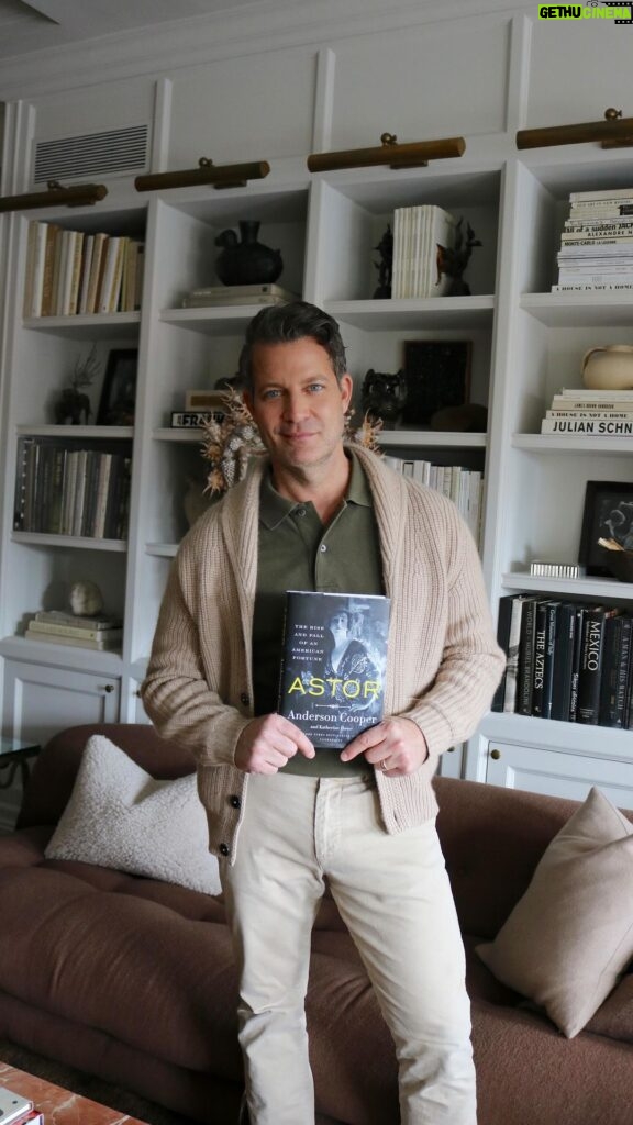 Nate Berkus Instagram - This month’s #NatesReads is “Astor” by @andersoncooper & @katherinebhowe. I highly recommend adding this read to your shelf if you are as fascinated by these legacy families as I am!
