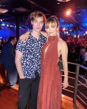 Nathalie Boltt Instagram - The boy who started it all. If Jason Blossom had not been murdered so brutally that fateful day on Sweetwater River, our story would never have been catalyzed into seven seasons of adventure, mayhem, villainy, and love. Sad to see you go. Grateful for the wild ride. #riverdale #riverdalewrapparty #penelopeblossom  Gown by @empireofgenius  hair by @bennettstyle makeup by @busydragqueen awesome company by @lynettesauve @thetarotmedium @tskovbye1 @iamamurray @kjapa @vanessamorgan @7sistersnorway @victoriaalicia11 @dustinjfarrell @dafoedaily et al, et al ❤️🙏🏽 Adventure by @writerras