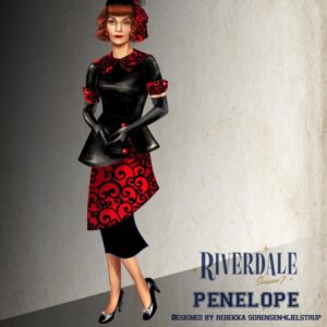 Nathalie Boltt Instagram - Oh the times we had! My favourite experience on Riv were stepping into the costume department to have another magical play date with Rebekka Sorensen @7 Christmas every episode as Penelope! ❤️🪄💥💃🏻 Repost from @7sistersnorway
•
Penelope Blossom of Riverdale 👠 and her fun 1950’s fashion style.  I had a blast designing her costumes this season.  Many hours of research and fabric shopping before Nathalie came for her fittings. The sewing team nailed it and brought my designs to Life ❤️ Nathalie is the perfect Penelope blossom #nathalieboltt #riverdaleseason7 #1950s #costumes #1950costumes #penelopeblossom #cherylblossom #julianblossom