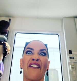 Nathalie Boltt Instagram - Growing in nicely, thank you. 😈 #DoIMakeYouHornyBaby #horns #wigcap