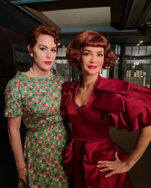 Nathalie Boltt Instagram - You asked for pics with Molly Ringwald? Here ya go.  The sweetest, funniest, most iconic of redheads. AND successful writer! Look for her books - and articles in @newyorkermag etc. The scene with Molly and I playing awkward parents to Cheryl and Archie was one of the funniest and therefore favouritest of my time on #Riverdale. @mollyringwald tells some hilarious AF stories 😹 #mollyringwald