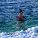 Nathalie Boltt Instagram - A little extra challenge this morning. 44.4F today (6 Celsius) But BEAUTIFUL in the sunshine and snow! #icedip #polarbearswim