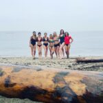 Nathalie Boltt Instagram - Second polar bear swim of the year! 7 Degrees C /44 F 🥶
