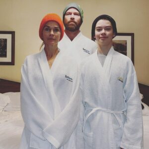 Nathalie Boltt Instagram - The Royal Tenenboltts. (headed Wes to thaw out in the hot springs)