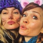 Nathalie Boltt Instagram - Throwback! To the anti-Trump March when I was a nasty woman and @madchenamick was a naughty pussy. #pussyhat #fücktrump