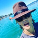 Nathalie Boltt Instagram - Zurich lake. Paddle boats with slides #swissingenuity