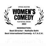 Nathalie Boltt Instagram - Thank you @womenscomedy for the nominations for Best Director and Best International Comedy - couldn’t be more charmed! @a.t.a.c.k_the_short_film @nelsonhleis @vanessaonfire @aliyahobrien @garfieldawilson @morecowbellmore @hansumlum @dannywattley @simonchin75 @grangerphilip @adamlolacher_ @jaykamaldop @ministryofmirza @alifroggatt