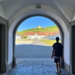 Nathalie Boltt Instagram - Spirited away in Switzerland. The rad archway that paints its own masterpiece. Klosterkirche Einsiedeln