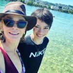 Nathalie Boltt Instagram - Zurich lake. Paddle boats with slides #swissingenuity