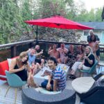 Nathalie Boltt Instagram - Thank you for an awesome outta the blue party, all the burp-day wishes and laughs and great company and thoughtfulness and paddling and oysters and bubbles and INCREDIBLE food by @sickpixel_ and @philboltt ! Such a great time ! Love you all and miss my friends and fam overseas 💕🌟🙏🏽❤️
