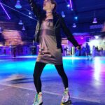 Nathalie Boltt Instagram - The boots worked! And we all blew off a little steam. Next week: spins, leaps and the splits. 🛼 #rollerskating #purplerainparty☔️☔️ @rollaskateclub