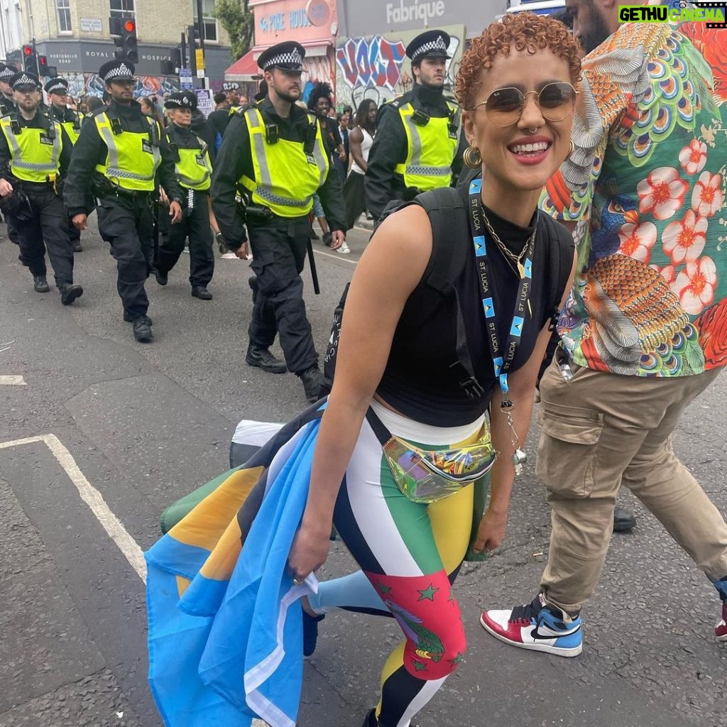 Nathalie Emmanuel Instagram - @nhcarnivalldn!! The best weekend of the year! Here are some highlights from Day 1… 🇩🇲🇱🇨 #nottinghillcarnival2023 #day1 #🇩🇲 #🇱🇨 #domilucian #caribbeanandproud #justiceforgrenfell 💚💚💚