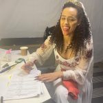 Nathalie Emmanuel Instagram - When you’re a vampire but you got admin… 🧛🏽‍♀️📃✍🏽 @invitationmovie is out now #BTS