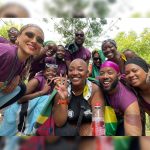 Nathalie Emmanuel Instagram - So I was supposed to leave London on Friday to the US and miss the first @nhcarnivalldn in 3 YEARS! My heart was broken!!! But… the universe provided and I got to be with @curvynyome and her crewdem and follow @chocolatenationmas last minute for Day 1! When I’m on phone calls people sound really far away because the chocolate got in my phone… but it was worth it 😁🤣🤣 But truly, my heart is full and my soul is healed from getting to wave my flags, dance to soca and be with beautiful people celebrating our beautiful culture. Welcome back Notting Hill Carnival…. This little piece of the world is right again. 🇱🇨🇩🇲💚💚💚💚💚💚💚💚💚💚💚 #NottingHillCarnival2022 #Day1 #JusticeforGrenfell #chocolatenationmas #GETREADYTOJOMP Notting Hill Carnival Init!
