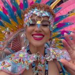 Nathalie Emmanuel Instagram - I had a necessary break from social media and was on a quiet one for the past month… but it felt only right to return with a reel about my happiest two days of the year! Immersed in Caribbean culture, celebration… and most importantly JOY! This year on day 2 I did mas and costume for the FIRST time ever with @airam_tribe and @lagniappe_mas. Costumes designed by the incredibly talented @tiffanni_t. Thank you so much for having me! I had the best time! All thanks to my lovely friend @curvynyome for putting me on and guiding me through my first mas! #nottinghillcarnival2023 #nottinghillcarnival #prettymas #firsttimer #caribbeanandproud #🇩🇲 #🇱🇨 #domilucian