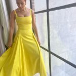 Nathalie Emmanuel Instagram - And finally… the sunniest dress I’ve ever worn for @invitationmovie #nycpress. Dress by @emiliawickstead, shoes by @aquazzura, necklaces @mejuri and @sezane, ring @gucci, earrings @missomalondon and cuff @mejuri. Styled by @chercoulter #Look6. Hair by @neekobackstage_ and make up and that last shot by @quinnmurphy NYC