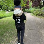 Nathalie Emmanuel Instagram – With the nephew in #MamaDebs merch 🤣 #familytime