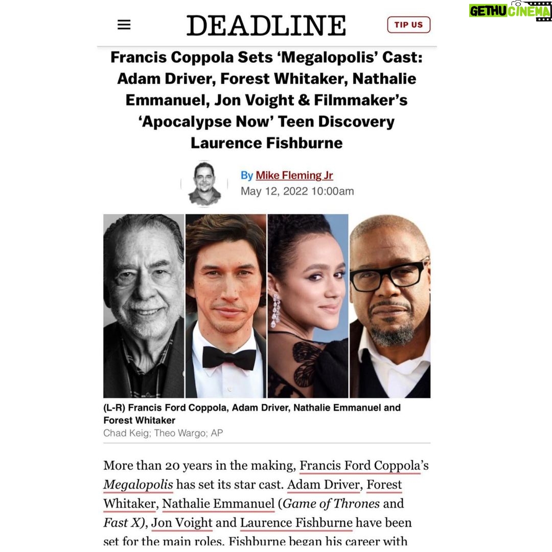 Nathalie Emmanuel Instagram - Some news 🤯🤯🤯🥹🥹🥹🥲🥲🥲