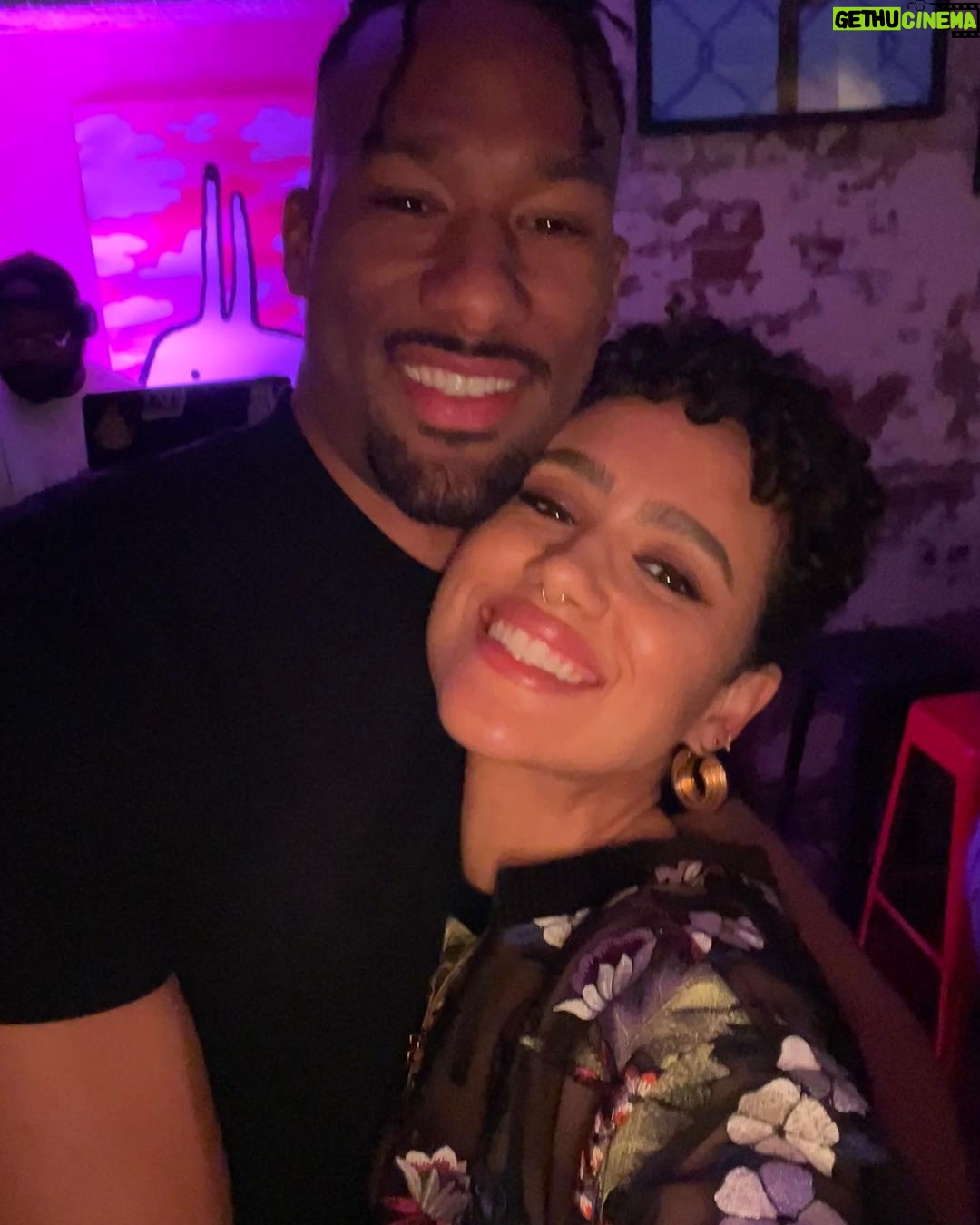 Nathalie Emmanuel Instagram - Happy 30th Birthday cuzzy @vincegreenjr! Another solid performance of ‘Return of the Mack’ by @markmorrisonofficial like when you were little 🥹. Auntie (@nerabutcher) cutting shapes there too demonstrating where the raw talent comes from. Such a wicked night celebrating the wonderful man that you are… and I have to say we are the sickest cousin dance duo of all time… 🤣🤣🤣 #Happy30thBirthdayDames #notsolittlecousin #powerrangersreunited #cuzzy #30yanah #bigmantings #loveyoualways #GwarnAuntie!!! #nerashowingushowitsdone #familyshuttingdowndaplace Video credit: @symzzy with the vocals too Shout out to Ryan on the decks who graciously agreed to play this song at my request 🙌🏽 🥳🥳🥳🥳 The Book Club