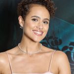 Nathalie Emmanuel Instagram - @invitationmovie screening look was a dream in @halpernstudio dress, @jimmychoo shoes and bag, necklace and earrings @swarovski, septum, second earring and conch jewellery @laura_bond_jewellery and rings @mejuri all styled by… you guessed it… @chercoulter #Look4 Hair by @neekobackstage_ and make up by @quinnmurphy Photo credit: Ilya Savenok NYC