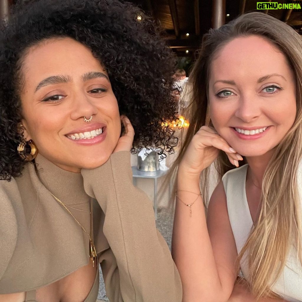 Nathalie Emmanuel Instagram - Here are some memories from the magical trip I recently took to @fspuntamita with one of my besties @misschloecharlotte @chloeskitchen who has just been through the fight of her life against breast cancer. A true warrior. I couldn’t be prouder… 🥺 With her treatment done and her officially being cancer free 🥳🥳🥳 We spent 5 days in paradise resting and relaxing… taking in the nature and beauty. We had massages, sound healing and reiki and ate our weight in guacamole and loved every second 🤣🤣🤣… I am so blessed we could have this time together Baby Spice!!! #FSPuntaMita #GirlsTrip #FuckCancer #Checkyourtits #SpiceGirlsonTour #VivaMexico #Thankyou Four Seasons-Punta Mita