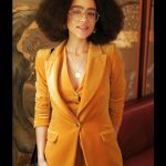 Nathalie Emmanuel Instagram - Ya dig? Lovely to celebrate the wonderful @alicetemperley and @alicetemperley on their 22nd birthday on 22.02.2022. Thank you for having me… Congratulations 🥂 Photo by @darren_gerrish 📸 💛🌻💛🌻💛🌻💛 The Aubrey London