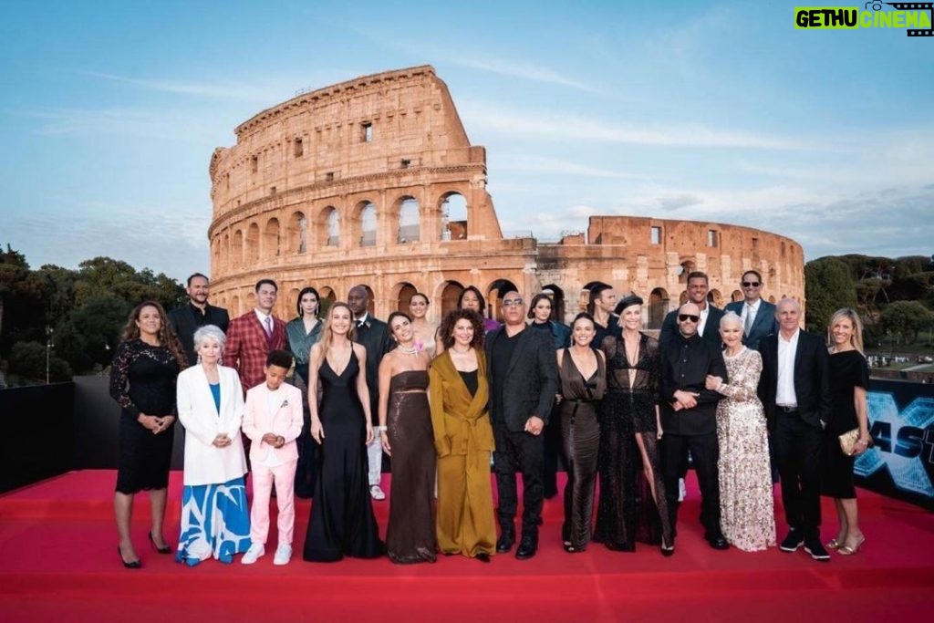 Nathalie Emmanuel Instagram - What a night. So wonderful to celebrate with my #FastFamily in beautiful Roma for the world premiere of @thefastsaga #FastX out everywhere May 19th! LOOK AT THIS GROUP OF BEAUTIFUL TALENTED PEOPLE 😍😍😍😍 #proud Colloseum, Ancient Rome