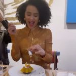Nathalie Emmanuel Instagram - Friday…. @curvynyome and I stepping out to a lovely ladies lunch to celebrate @dawnokoro’s first solo show in London at @maddoxgallery called ‘Mad Explosive Spontaneity’. The joy, the freedom, the celebration in Dawn’s work is infectious… check it out.