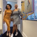 Nathalie Emmanuel Instagram – Friday…. @curvynyome and I stepping out to a lovely ladies lunch to celebrate @dawnokoro’s first solo show in London at @maddoxgallery called ‘Mad Explosive Spontaneity’. The joy, the freedom, the celebration in Dawn’s work is infectious… check it out.