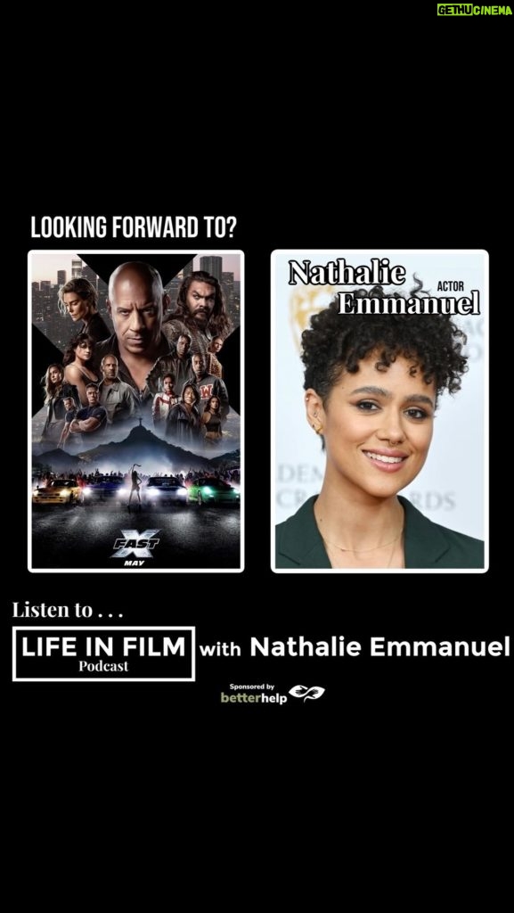 Nathalie Emmanuel Instagram - LIFE IN FILM with Nathalie Emmanuel We chat the Fast & Furious Saga, Game of thrones and of course her #mostembarrassingmoment with @kevinhart4real https://open.spotify.com/episode/2c1dmUj7cYgq0lnKdHeD7O?si=Jjftl8G9R7-4aAwR0htH4w What’s Nathalie’s story… Host - Actor @elliotjameslangridge Fast X is in cinemas from May 19th. Our podcast is Sponsored by @betterhelp For 10% off go to betterhelp/lifeinfilm Please like and follow to @spotify and Instagram @lifeinfilmpod it all makes a huge difference! #NathalieEmmanuel #fastx #fastandfurious #gameofthrones #fastsaga #actor #actress #fyp #followforfollowback