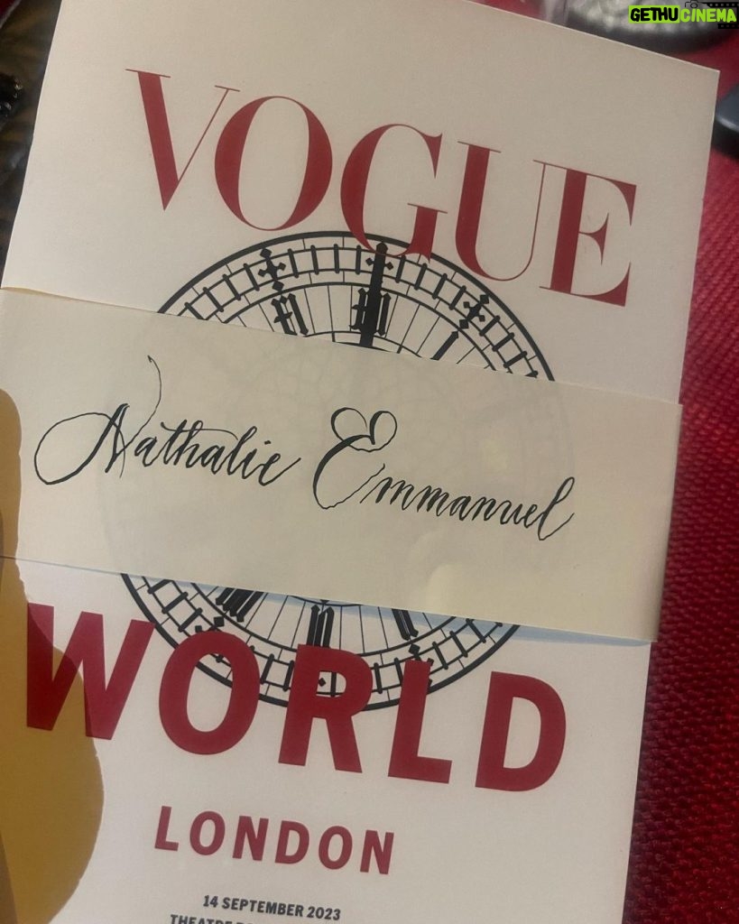 Nathalie Emmanuel Instagram - Ya girl went out… it was wonderful attending @britishvogue’s #VogueWorld in London in support of London Theatres a few weeks ago. A collaboration of the arts and fashion… Adorned in @Dior styled by @chercoulter, make up by @marcoantoniolondon and hair by @nicola_harrowell Theatre Royal, Drury Lane