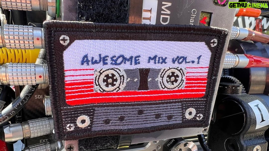 Nathan Fillion Instagram - This camera crew displays patches on their dolly. I felt they should be shared. Comment if you think you can tell which productions they are from.