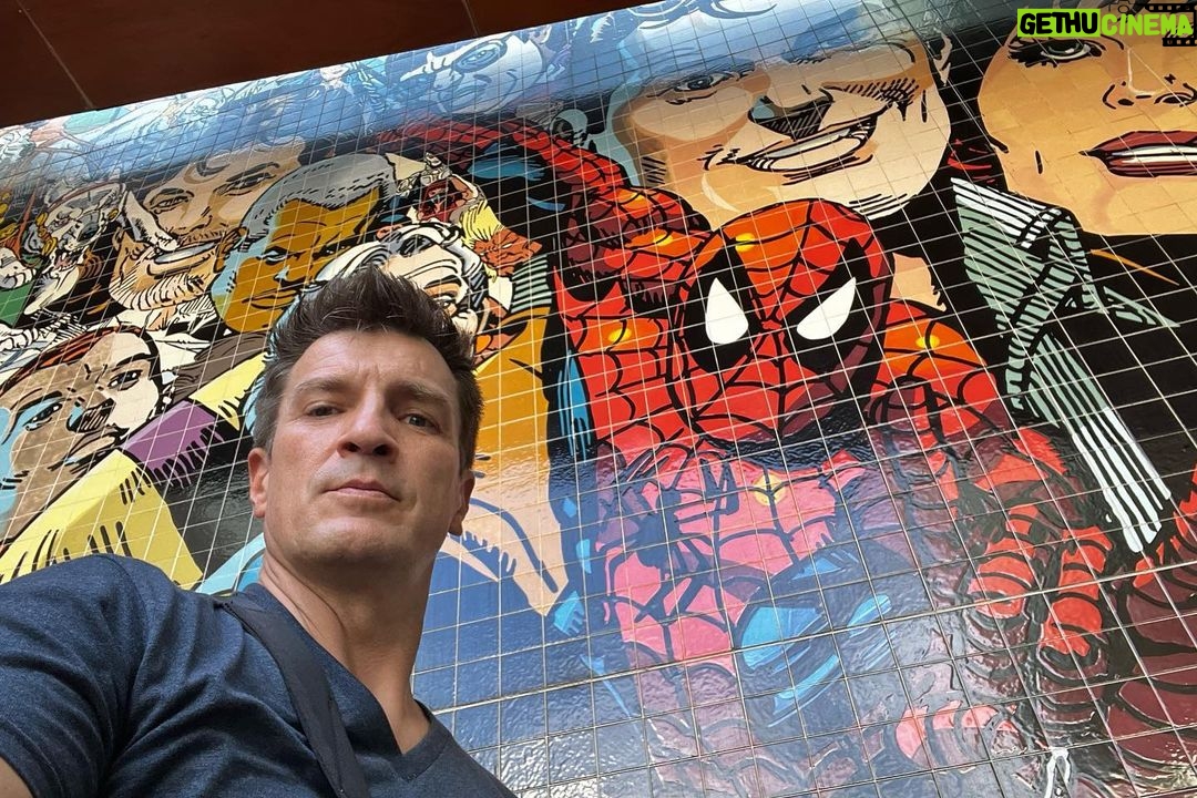 Nathan Fillion Instagram - This has been an inspiring day. #streetart