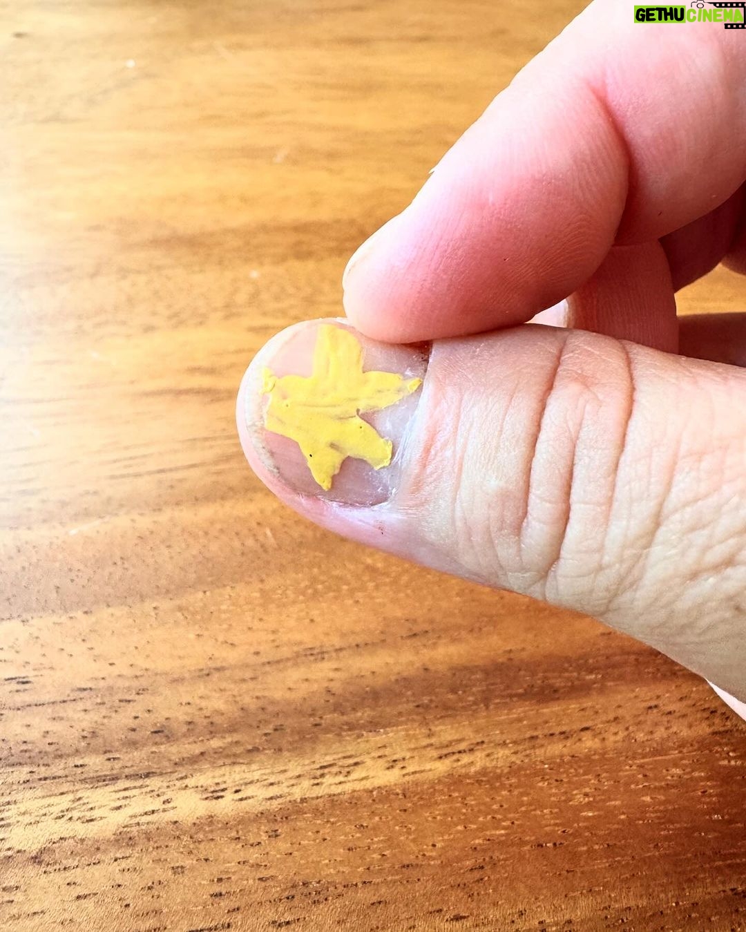 Nathan Fillion Instagram - One of the little nieces running around the thanksgiving party offered to paint my nails. “You get a star, because you’re a star.” she said, then leaned in conspiratorially and whispered, “Everyone got a star.” Have a lovely weekend.