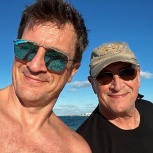 Nathan Fillion Instagram - As I grow older, I can see more and more how my father tries to look like me, and I can’t blame him.