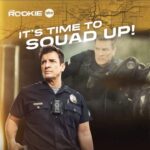 Nathan Fillion Instagram – Who is your squad for watching #TheRookie?  We are BACK this Tuesday. Clock in for the season premiere at a new time, 9/8c, on ABC and Stream on Hulu! Note that new time- it’s important!
