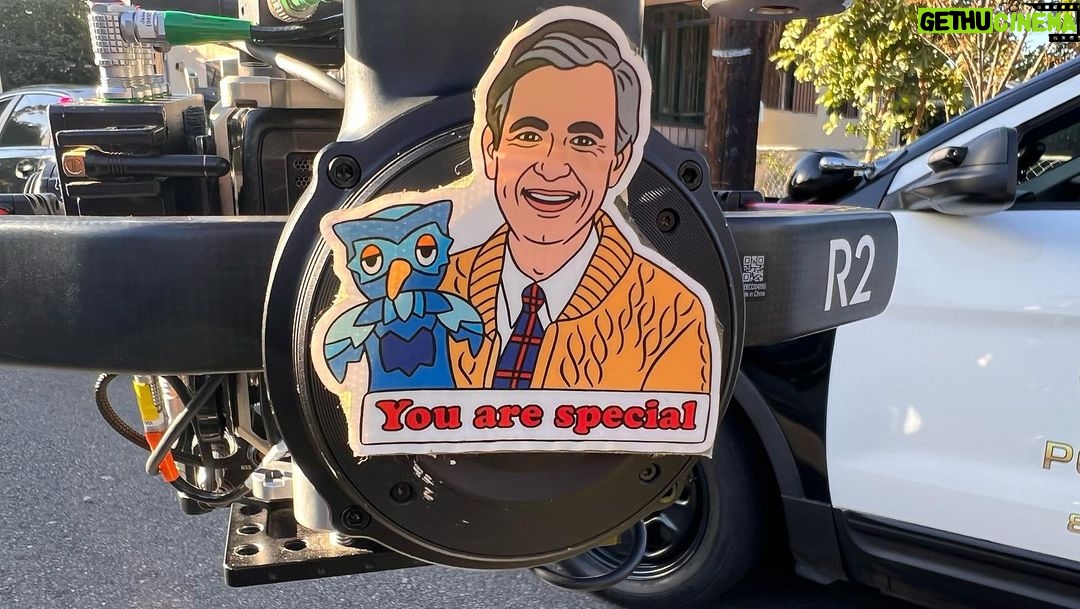 Nathan Fillion Instagram - This camera crew displays patches on their dolly. I felt they should be shared. Comment if you think you can tell which productions they are from.
