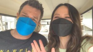 Nathan Fillion Instagram - so much to report! Still integrating from an extremely potent time away from work…Phewph! More on that another time - maybe. In the mean time… here’s a little hey-hello from @nathanfillion and I on the lot today. Such a treat to be back at it with our @therookieabc fam!!!
