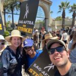 Nathan Kress Instagram – We’re out here, we’re sweaty, and we are HOPPIN’ MAD. (Don’t let the smiles fool you)
Proud to stand with my Union family and WGA brothers and sisters.
#SAGAFTRAstrike Paramount Studios