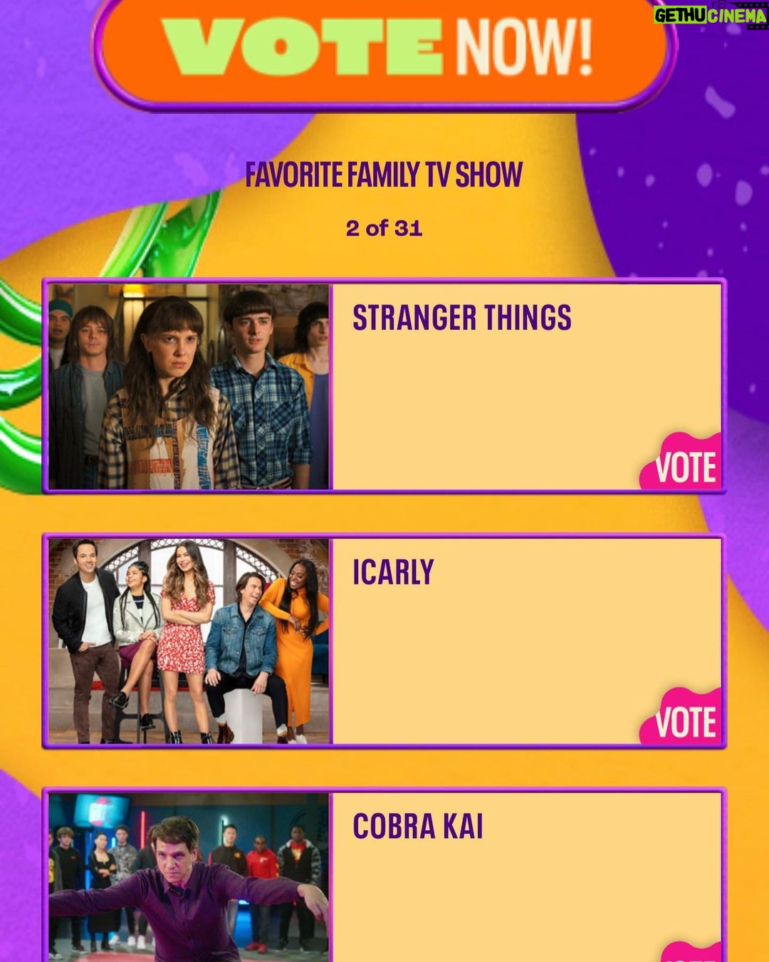 Nathan Kress Instagram - So stoked that @icarly was nominated again for favorite family TV show this year at the Kid’s Choice Awards!! Head over to Nick.com/KCA and vote. If we win @jerrytrainor gets a slap to the face!!! 🙌🎆🎉🍾