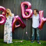 Nathan Kress Instagram - Dude I'd never been to one before last week, but baby showers are LEGIT. Especially when it's our own baby.. which I'm still sometimes in awe of. (Y'know what else I'm in awe of? How ridiculously beautiful London is, as referenced by me staring at her in this photo. Like y'know how women supposedly get that "glow" when they're pregnant? I get that now) It was so fun getting to celebrate this incoming treasure with some of our closest family and friends! The preparation continues, and we're anxiously counting down the days... gah can't wait to meet her. Huge thank you to my mom, mom-in-law, and work-mom for putting together such a beautiful afternoon. We'll remember it forever ❤