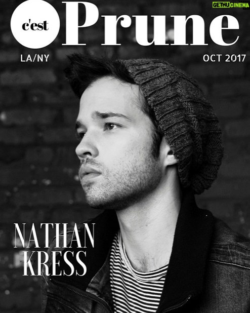 Nathan Kress Instagram - My cover for @prunemagazine is up! Talkin about work, the baby, and the fashion trend that must STAHP. 📸: @sarahmireyaphoto https://www.prunemagazine.com/single-post/2017/10/07/Cest-Prune-Nathan-Kress