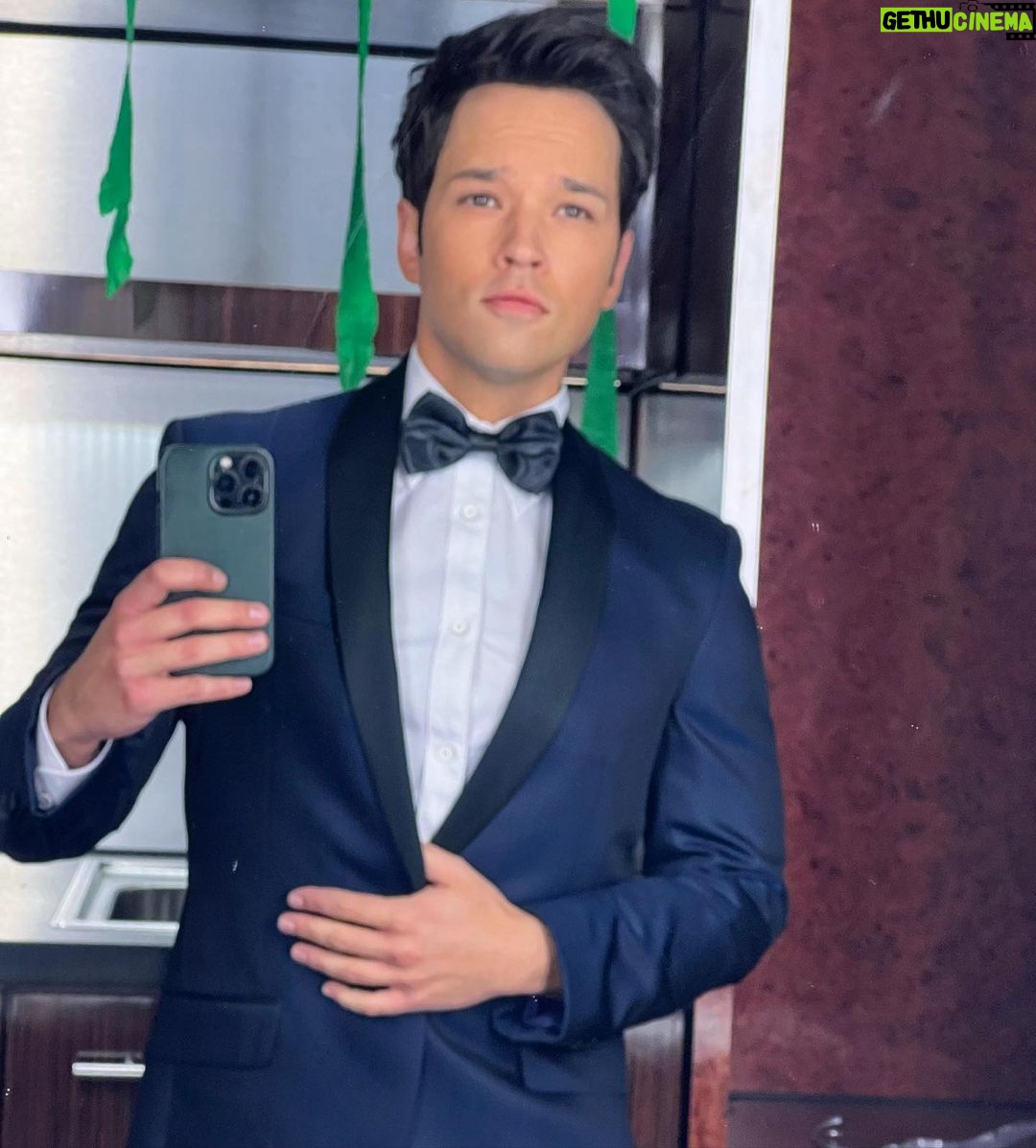 Nathan Kress Instagram - At some point in his life, every man needs a blue tux moment. Hollywood