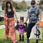 Nathan Kress Instagram - Happy Halloween from our little crime family 💜 Don't worry, we were brought to justice immediately after this picture was taken.
