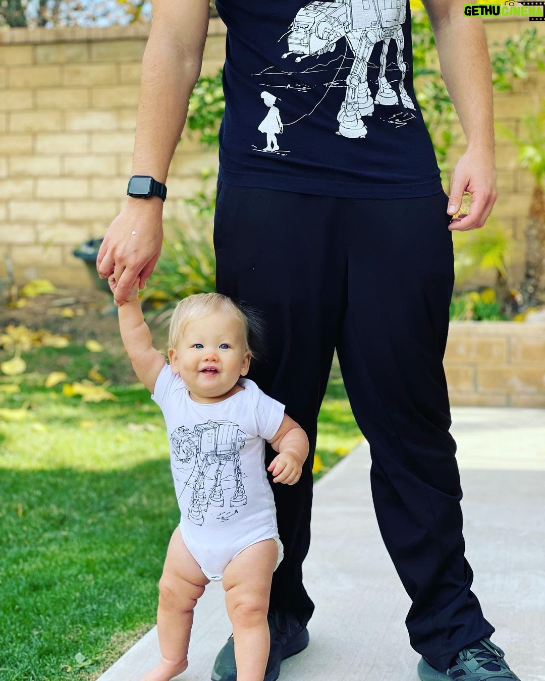 Nathan Kress Instagram - In honor of Evie’s first birthday, I present: “Progression of a Poop”. 🥳 Sorry girl. One day, I’m sure you’re gonna hate me for that. But right now, you are an unabashed, unashamed force of life and you don’t give a RIP what anyone thinks, and I adore that about you. You are such a mix. Content, but busy. Quiet, then exceedingly loud. Hyper-social, then demure. An intent watcher, then an incessant do-er. But through it all, you are sweet, cuddly, absolutely precious, effortlessly hilarious, and bursting with baby-joy almost constantly. I adore being your daddy, and your family is so grateful for the gift of your presence. Coming home from work and seeing your avocado-smeared face light up, squealing at each other because it’s been a whole 12 hours since we had a good snuggle, is a memory that is forever locked in my mind. You are my little squeezy bubby and I hate how fast you are growing up. At the same time, I can’t wait to see how our relationship grows with you over time… especially with your BFF Rosie. To you, Lovely Girl, our 🌈 promise after so much loss and pain. You were well worth the wait. Happy Birthday ❤️